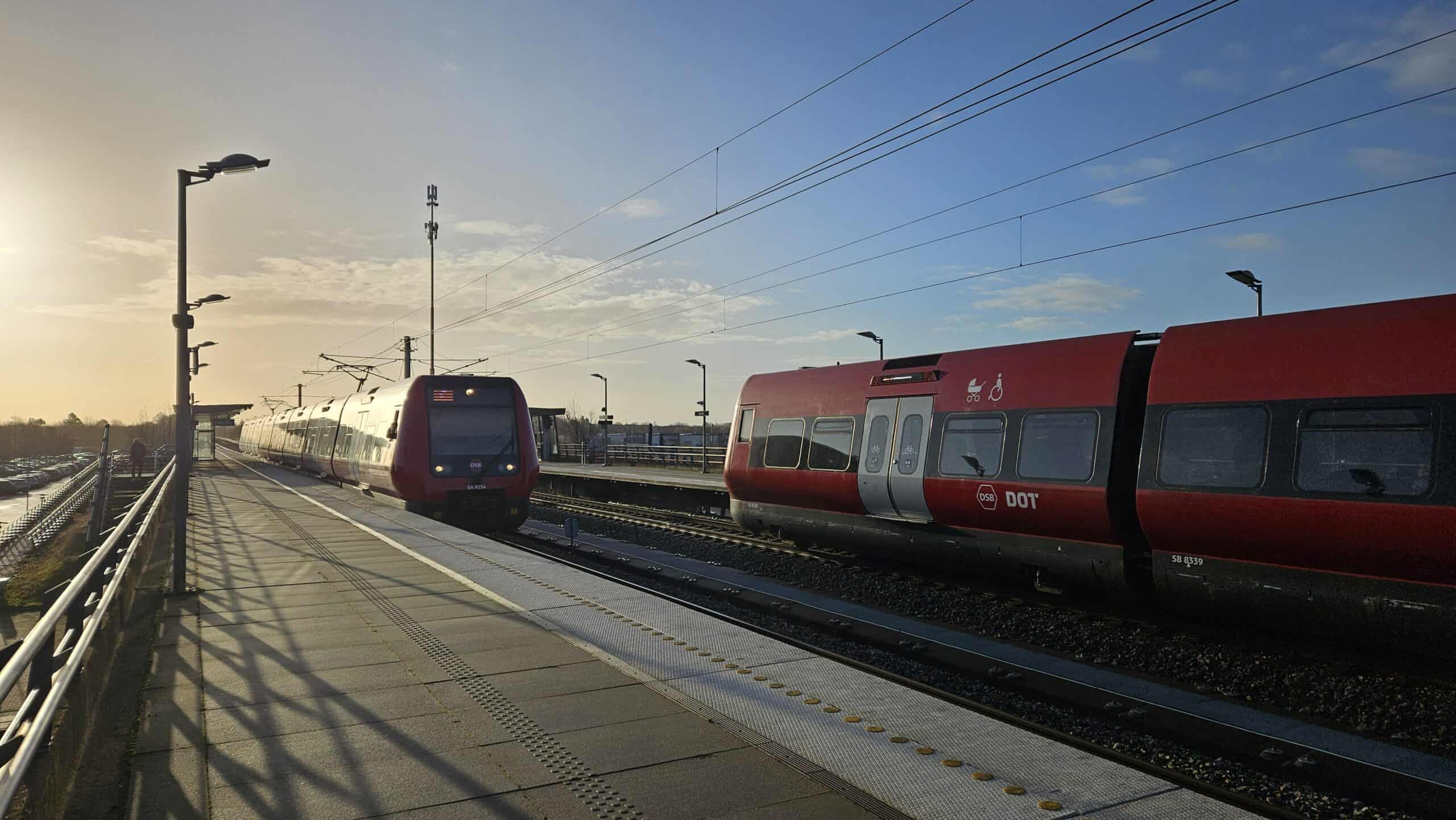 Tog på Egedal Station