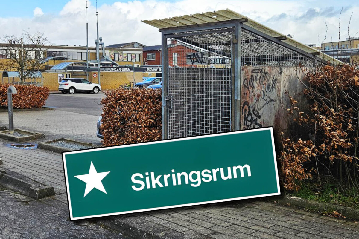 Sikringsrum ved Egedal Centret i Stenløse