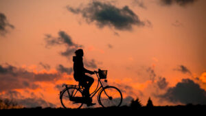 cykel i solnedgang Foto: renategranade0 / Pixabay