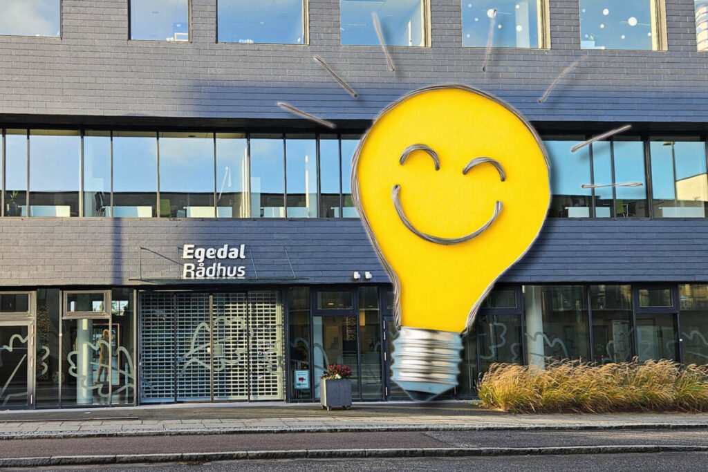 Egedal Rådhus glad pære