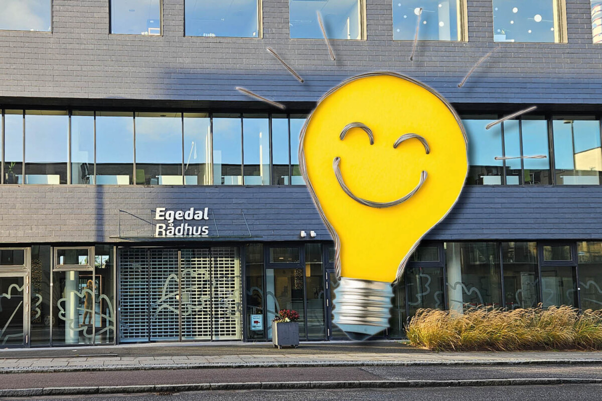 Egedal Rådhus glad pære