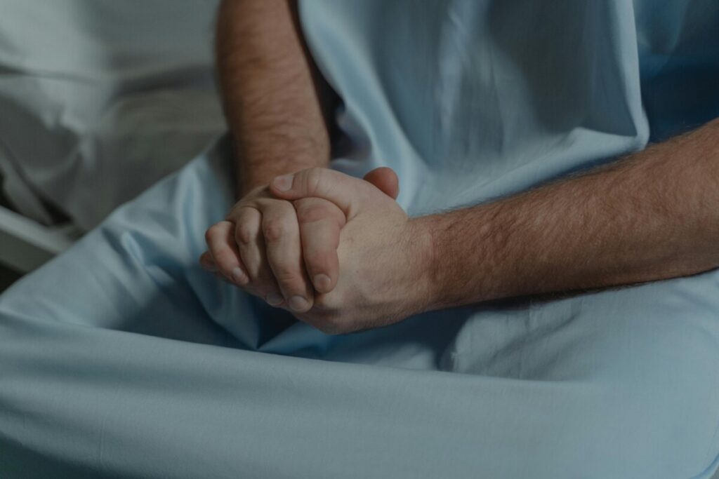 Indlagt på hospital
