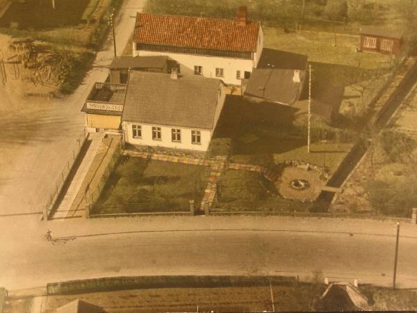 Wienerbageriet set fra luften i 1935. Foto: Stenløse Lokalarkiv
