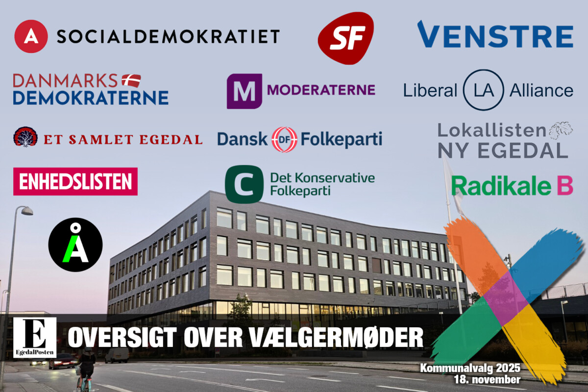 Oversigt over vælgermøder Kommunalvalg 2025 i Egedal