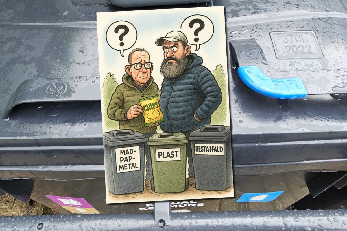 Bo Jensen og Martin Hjort Vetling debat om affaldssortering