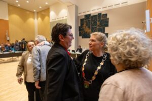 Jens Skov og Birgitte Neergaard-Kofod på konstitueringsmøde 5 december 2025. Foto: Rasmus Udsholt
