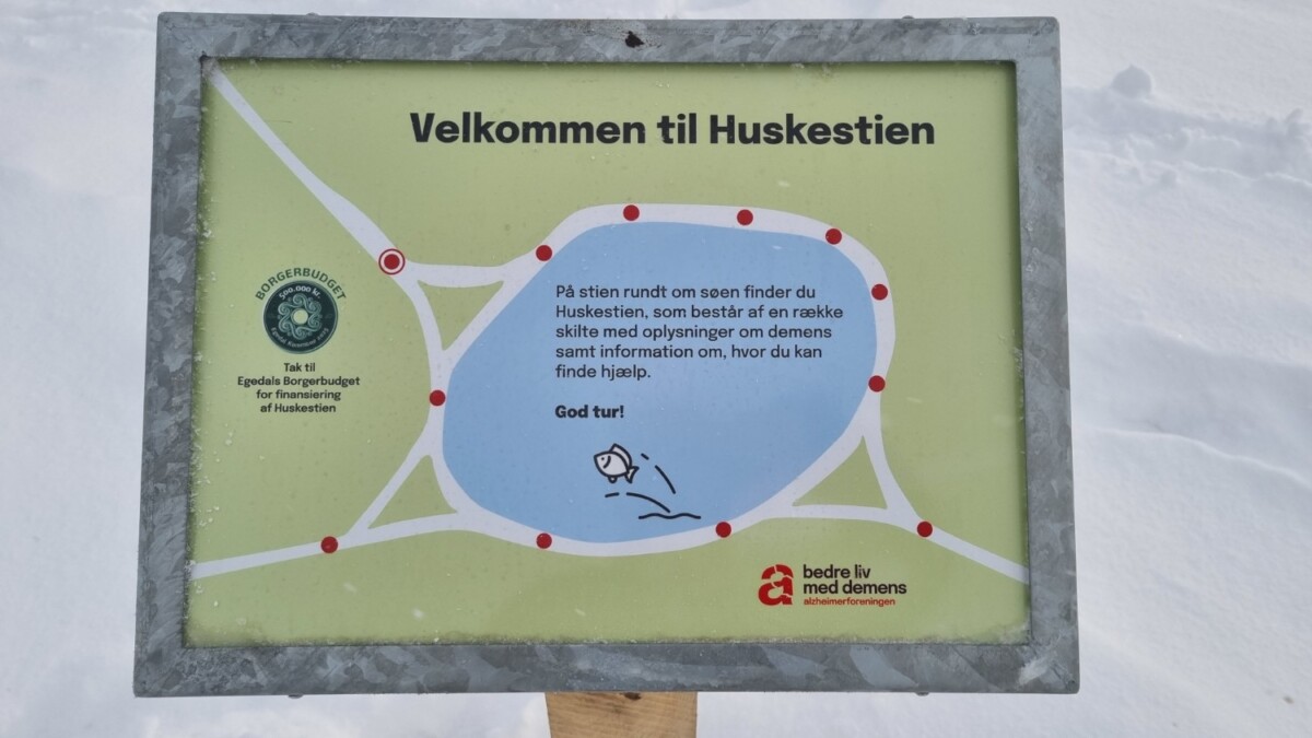 Skilt på Huskestien (EgedalPosten)