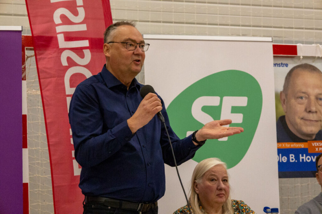 Lars Winther fra Liberal Alliance til vælgermøde i Veksø KV2025. Foto: Rasmus Udsholt