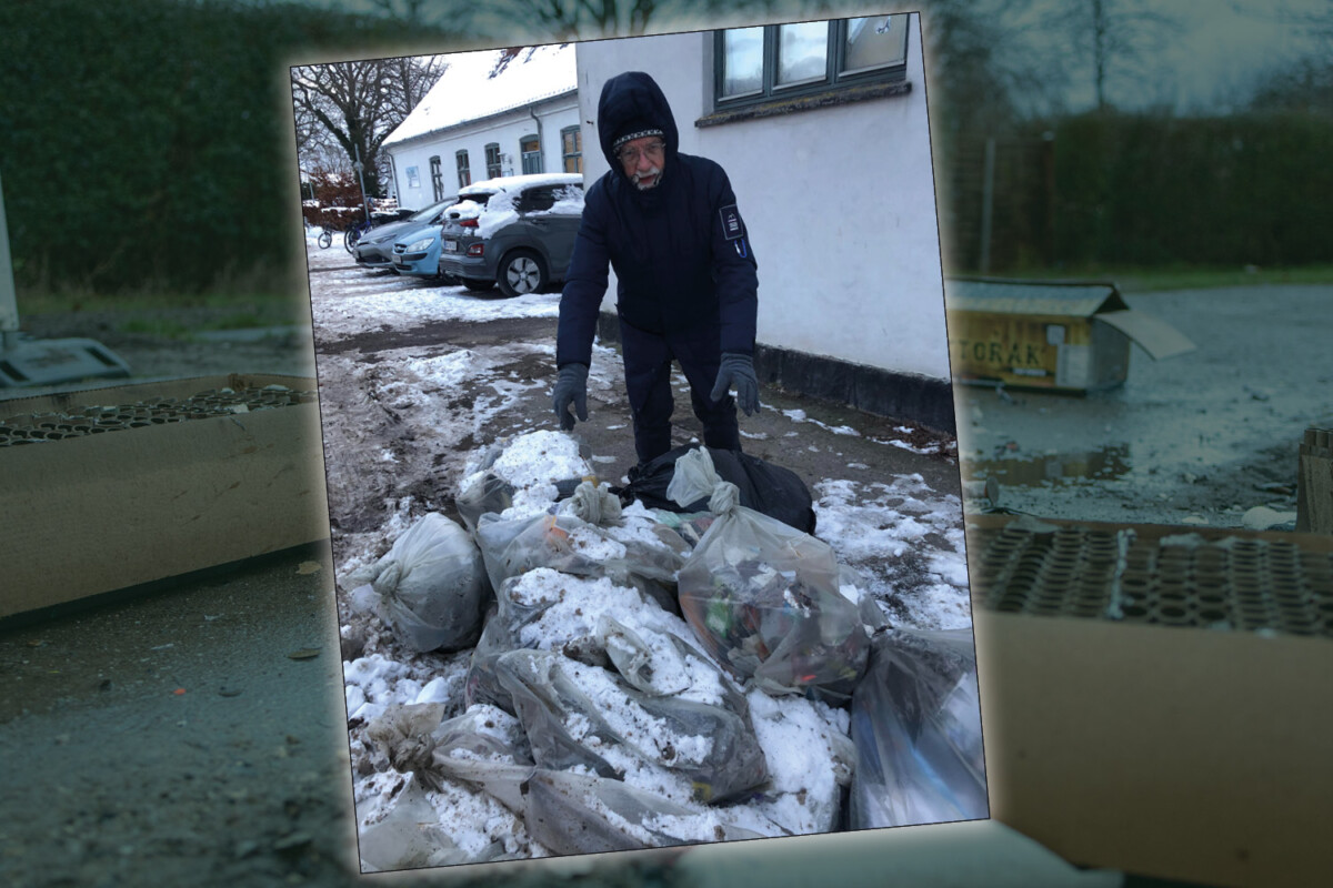 Per Gudmundsen Raketindsamling Veksø 2026 (EgedalPosten) Foto: Veksø Borgerlaug og Rasmus Udsholt