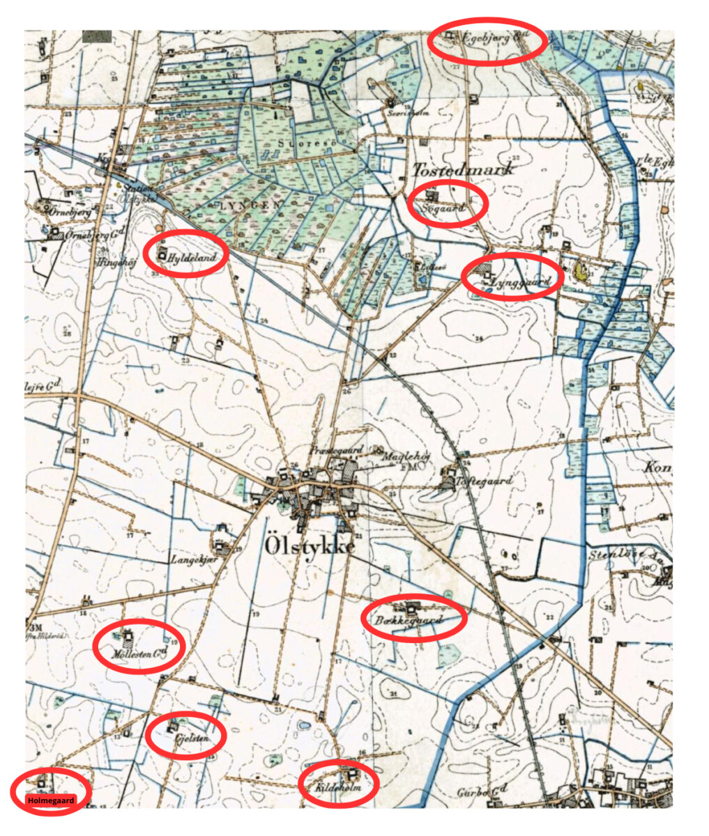 Gårdene der flyttede ud af Ølstykke