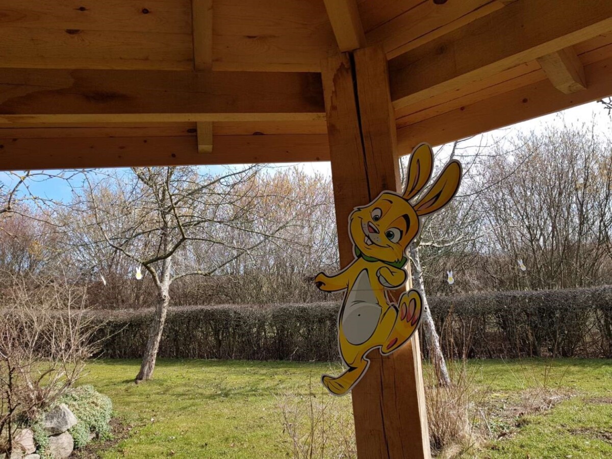 Påskehare fra påskearrangement på Skenkelsø Mølle. Foto: Egedal Kommune