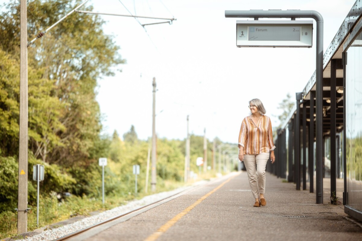 Tine Hessner på Værløse Station (EgedalPosten) Foto: Pia Lind