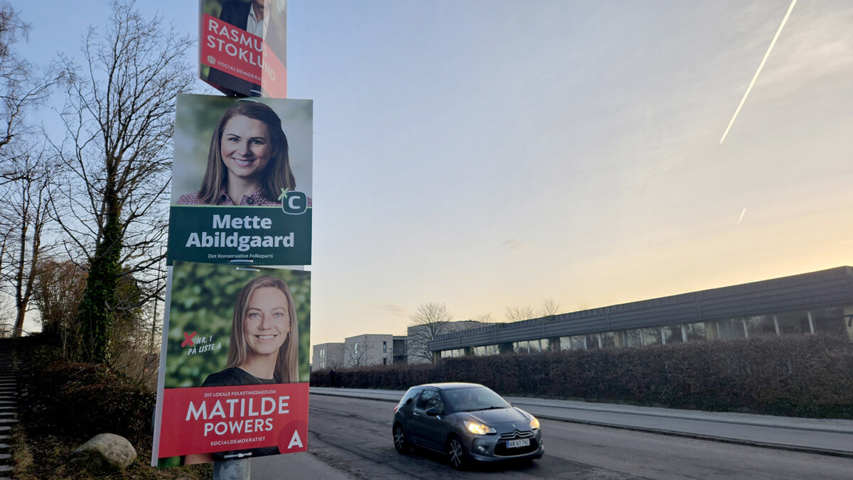 Valgplakater i Ølstykke Foto: Rasmus Udsholt