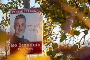 Bo Brøndum Pedersen valgplakat EgedalPosten Foto: Rasmus Udsholt