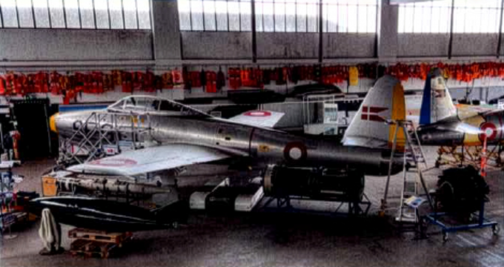 Værløse Flyhistoriske Hangar. Foto: Værløse Flyhistoriske Hangar
