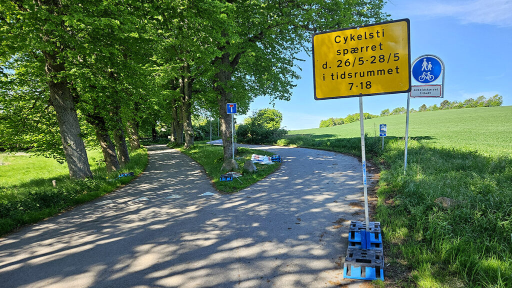 Cykelsti mellem Veksø og Stenløse lukkes (EgedalPosten). Foto: Rasmus Udsholt