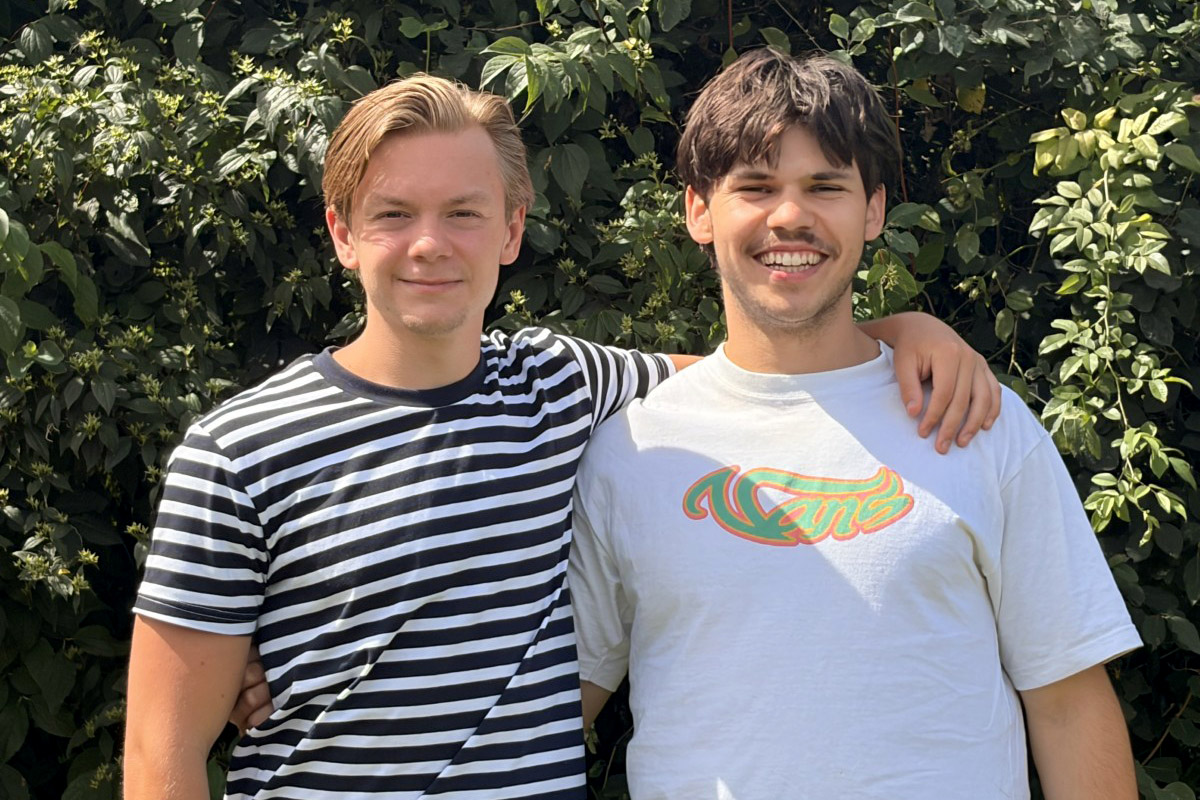 Kristoffer Lauritsen og David Sand Pure-Living EgedalPosten Foto: Privat