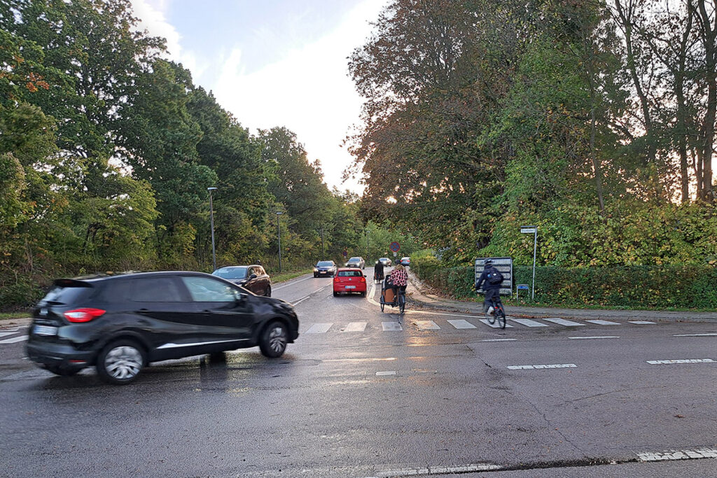 Præstegårdsvej i Stenløse morgentrafik Foto: Gorica Troensegaard Jensen